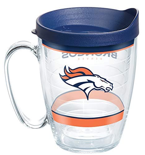 Image of Tervis Tradition NFL Denver Broncos Insulated Tumbler, 16oz Mug, Clear - Tritan