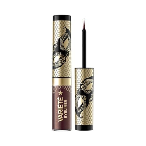 Image of Eveline Cosmetics Variété Colorful Liquid Eyeliner - No. 02 Shiny Brown, Waterproof Long-Lasting Eye Makeup