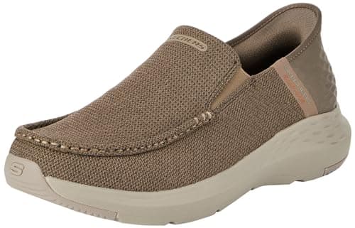 Image of Skechers Men's Parson RALVEN Slip-On, Taupe Mesh, 12 UK