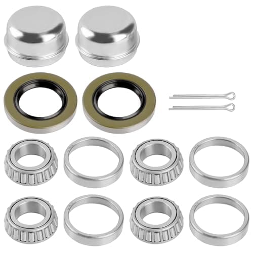 Image of Jiacheng Trailer Axle Wheel Hub Bearings Kit L44643 L44610 Replacement for Car Wheel Hub Bearings, Bearing Set Tapered Roller Bearings Accessories (2 Pack)