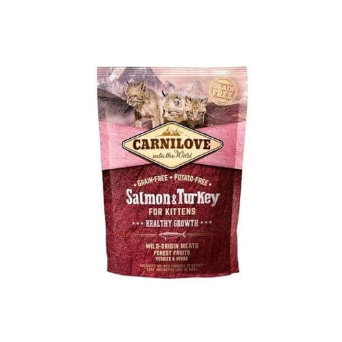 Image of Carnilove Carnilove Salmon & Turkey Kitten Growth Dehydrated Cat Food 400kg - 400g