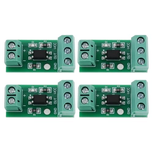 Image of The Lord of the Tools 4x 1-Channel PC817 Optocoupler Isolation Module (3-5V) Suitable for Photoelectric Isolator Signal Ssolation