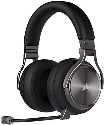 Image of Corsair Virtuoso RGB Wireless SE High-Fidelity Gaming Headset (7.1 Surround Sound, Broadcast-Grade Omni-Directional Microphone with PC, PS4, Switch and Mobile Compatibility) Gunmetal
