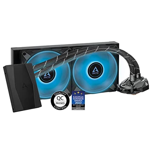 Image of ARCTIC Liquid Freezer II 280 RGB (Incl. Controller) - Multi-compatible all-in-one CPU AIO water cooler with RGB, efficient PWM-controlled pump, fan speed: 200-1900 RPM, LGA1700 compatible - Black