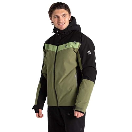 Image of Dare 2b Mens Eagle Ii Ski Jacket, Black Olivine Green, 6XL EU