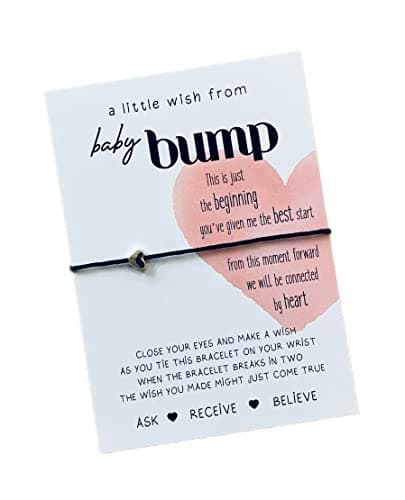 Image of A little wish from the bump | Pregnancy wish bracelet | Pregnancy gift | Gift from the baby bump | Birthday gift for a Mummy to be | Mother's Day