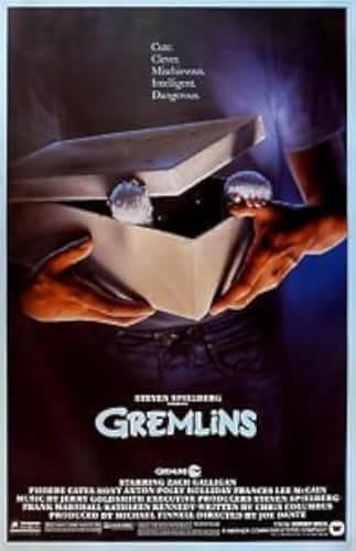 Image of "GREMLINS" - Steven Spielbergs Classic Movie Poster - Poster Size : A3