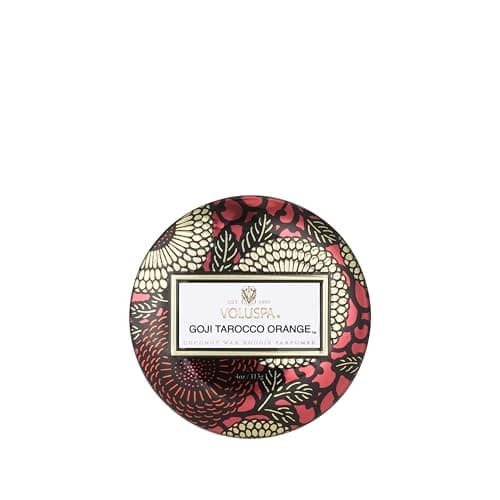 Image of Voluspa Goji Tarocco 1-Wick Scented Candle Orange V-721-1, Size: OS