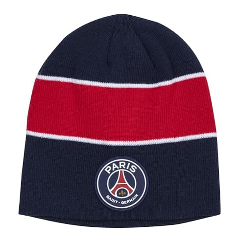 Image of PSG Paris Saint Germain Official Collection Beanie Hat, Blue, One Size