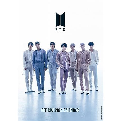 Image of BTS Bangtan Boys 2024 Calendar, Month To View A3 Wall Calendar, Official Product