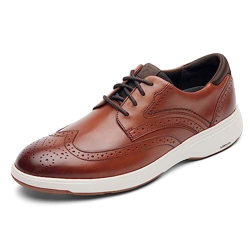 Image of Rockport Men's Noah Wingtip Oxford, New Brown, 10 UK