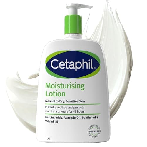 Image of Cetaphil Face & Body Moisturiser, 1L, Moisturising Lotion For Normal To Dry, Sensitive Skin, With Niacinamide & Vitamin E, Packaging May Vary