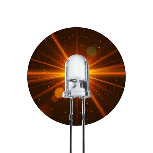 Image of Lumetheus LEDs 5 mm Colour orange Extra Super Bright 25.000 mcd 25 pieces 2-3 Volts 2 Pin Light Emitting LED Diode
