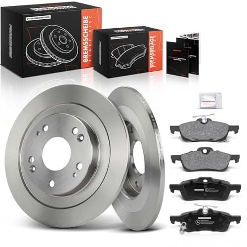 Image of Frankberg Brake Kit incl. 2x Brake Disc + 4x Brake Pad Rear Compatible with Civic IX FK Civic IX Tourer FK Replace# 43022TV0E00,43022TV8E01