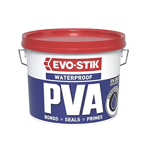 Image of EVO-STIK Waterproof PVA, Adhesive, Primer, Sealer and Dustproofer, Conforms to EN 204 D3, Colour: White, Size: 2.5L