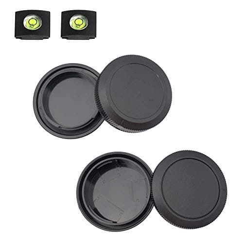 Image of Body Cap & Rear Lens Cap Cover for Canon EOS R100 EOS R50 EOS R10 EOS R8 EOS R7 EOS R6 EOS R5 EOS R EOS RP EOS R3 EOS R6 Mark ii More Canon RF Mount and Lens Accessories with Hot Shoe Cover