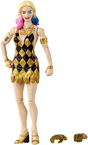 Image of Mattel DC Comics Multiverse Suicide Squad Action Figure, Harley Quinn Collectible Toy with Ultimate Croc Build-A-Parts, Signature Look
