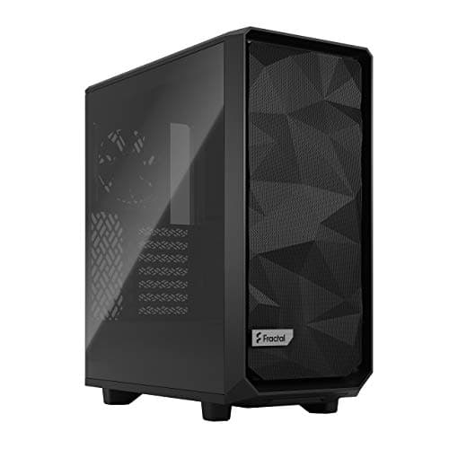 Image of Fractal Design Meshify 2 Compact Black ATX Flexible High-Airflow Light Tinted Tempered Glass Window Mid Tower Computer Case