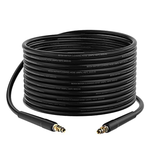 Image of Stone Banks 10m Pressure Washer Hose for Karcher K2 K3 K4 K5 K6 K7, Click Plug Quick Connector Replacement Hose Extension, 180bar Jet Wash Hose for Kärcher K Series High Pressure Accessories