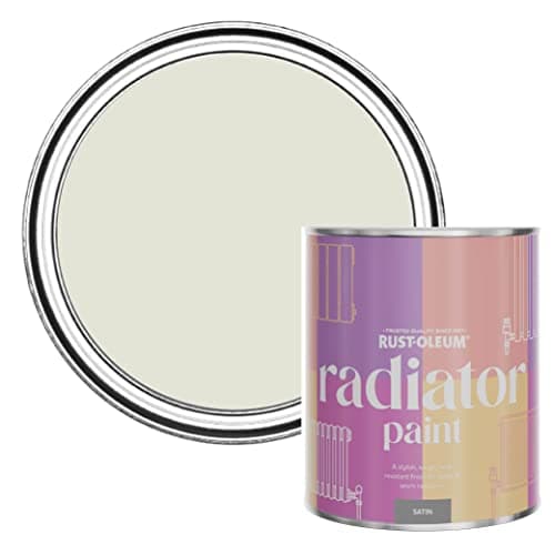 Image of Rust-Oleum Beige Heat Resistant Radiator Paint in Satin Finish - Portland Stone 750ml