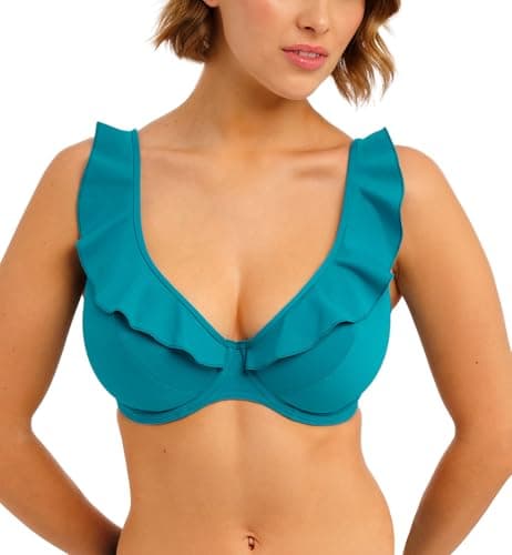 Image of Freya Swim Women's Jewel Cove Underwire High Apex Bikini Top, Plain Moonstone, 38G
