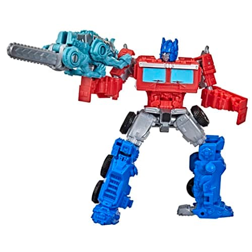 Image of Transformers: Rise of the Beasts Film Beast Alliance Beast Weaponizers 2-Pack Optimus Prime Toy, 6 and Up, 12.5 cm