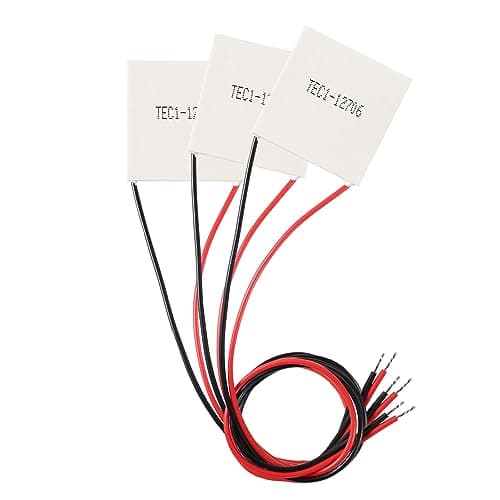 Image of 3PCS TEC1-12706 Heatsink 12V 6A 60W Thermoelectric Cooler 40mmX40mm Cooling Peltier Plate Module for Semiconductor Thermoelectric Heatsink Generation