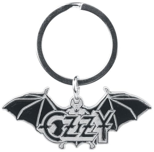Image of Ozzy Osbourne Keyring keychain Ordinary Man Band Logo Official Grey