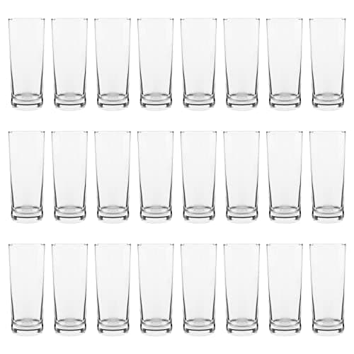 Image of Argon Tableware 24 Piece Highball Glass Set - 360ml - Classic Collection - Large Whiskey Tumbler Cups Dishwasher Safe Highball Glass Modern Water Drinking Hiball Glasses
