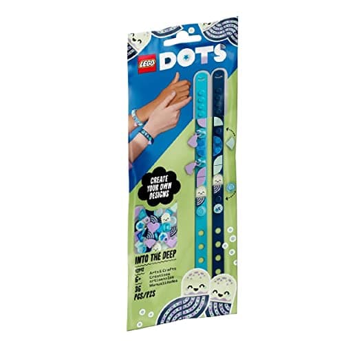 Image of LEGO DOTS Into The Deep Bracelets with Charms 41942 DIY Craft Bracelet Kit; A Friendship Gift for Kids Aged 6+ (36 Pieces)