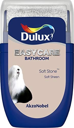 Image of Dulux 5268303 Easycare Bathroom Tester Paint, Soft Stone, 30 Millilitres