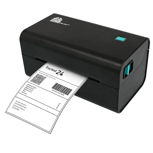 Image of Double Dragon 4” Direct Thermal Label Printer – USB-Only, No Bluetooth or Wi-Fi, 203 DPI High-Speed Shipping & Barcode Printer for Windows & Mac, Slim and Sleek, 4x6 Compatible, No Ink or Ribbon