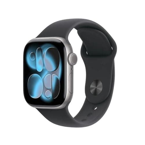 Image of Apple Watch Series 11 [GPS 46mm] Smart Watch with Space Grey Case and Black Sport Band, Sleep Score, Activity Tracker, Health Tracker, Screen Always On