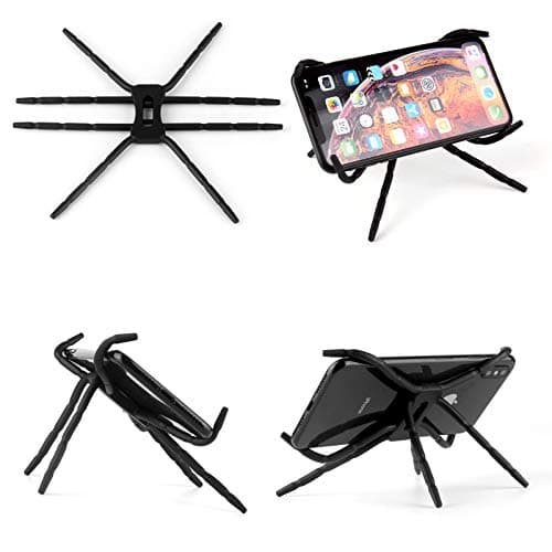 Image of Bujingyun 2pcs Universal Smartphone Mount Bendable Phone Holder Animal Smartphone Stand Mobile Phone Cell Phone Mount for Car Hanging Cellphone Car Holder(Black)