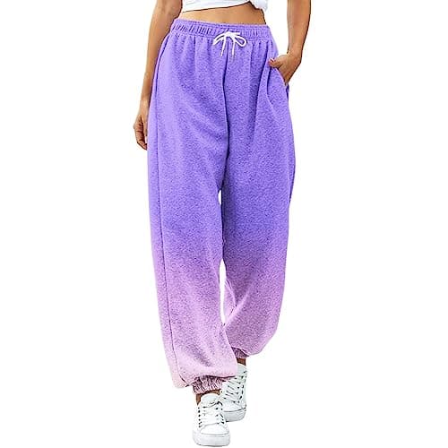 Image of Generisch Women's Casual Trousers Cut Leg Dresses for Everyday Work with Elastic Waistband Breathable Cotton Material Comfortable Soft Versatile Wear, pink, M