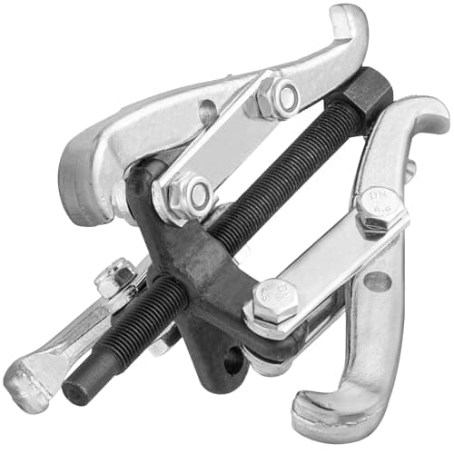 Image of KapStrom 3 Jaw Gear Puller, Heavy-Duty Bearing Removal Tool for Pulley, Flywheel, Steering Wheel & Brake Disc, CR-V Steel Extractor w/Reversible Jaws for Automotive Repairs & Maintenance