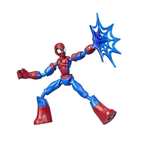 Image of Spider-Man Marvel Bend and Flex Action Figure Toy, 15-cm Flexible Figure, Includes Web Accessory, For Children Aged 6 and Up