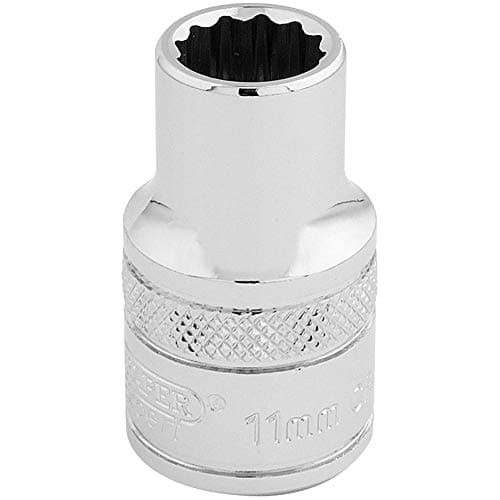 Image of Draper 33095 1/2" Square Drive 12 Point Socket, 11mm Size