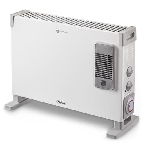 Image of Belaco 2000W Turbo Convector Electric Heater with Fan | 3-Speed Heat Settings & 24-Hour Timer | Energy-Saving Portable Room Heater for Home & Office | White