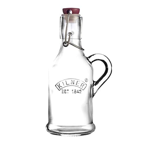 Image of Kilner Handled Clip Top Bottles 200ml - Case of 12 Preservation Bottles, Decanting Bottles