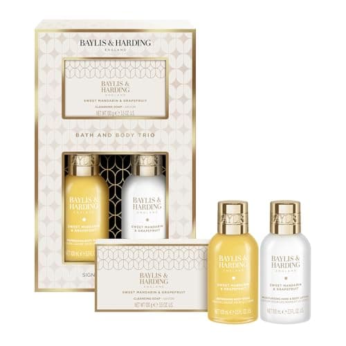 Image of Baylis & Harding Sweet Mandarin & Grapefruit Pamper Body Trio Gift Set (Pack of 1) - Vegan Friendly