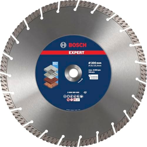 Image of Bosch 1x EXPERT Multi Material Diamond Cutting Disc (for Concrete, Reinforced concrete, Ø 300 mm, Professional Accessory Table Circular Saw, Petrol Saw)