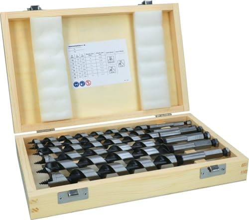Image of Bosch 6x PRO Wood Auger Bit Set (for Softwood, Hardwood, Ø 10,0, 12,0, 14,0, 16,0, 18,0, 20,0 mm, Professional Accessory Rotary Drill/Drivers)