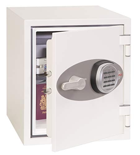 Image of Phoenix Safe Company – FS1282E Titan Fire & Security Safe - Electronic Locking - Twin Locking Bolts - White Paint Finish - 25 Litre Capacity - 34kg