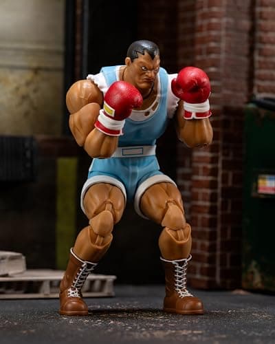 Image of Jada Street Fighter II Balrog Action Figure - 1:12 Deluxe Scale Toy - 6" Tall Fully Articulated, Collector Package