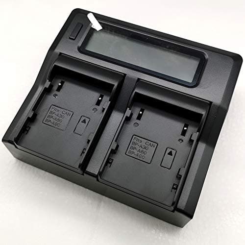 Image of Justinpower Quick/FAst LCD-Screen Battery Charger for Canon BP-A30 BPA30 BP-A60 BPA60 BP-A90 BPA90 EOS C200 C200B C300 C500 XF705 Camera