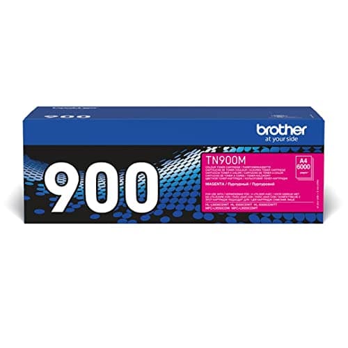 Image of Brother TN-900M Toner Cartridge, Magenta, Single Pack, Ultra High Yield, Includes 1 x Toner Cartridge, Brother Genuine Supplies