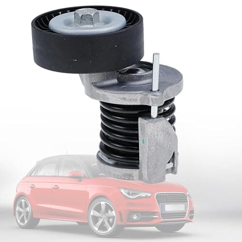 Image of LEVANLIGHT Engine Belt Tensioner & Idler Pulley Replacement for Au di A3 8P A4 8E 8K A5 8T, Se at Ex eo To le do, VW Shar an (Fits Models 1999-2020) Replace#038903315AD