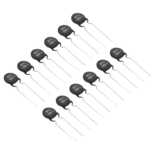 Image of PATIKIL NTC Thermistors Resistors, 12Pcs 10 Ohm NTC10D-11 High Sensitivity Inrush Current Limiter Temperature Coefficient Thermistor Temperature Sensor for Measuring Temperature