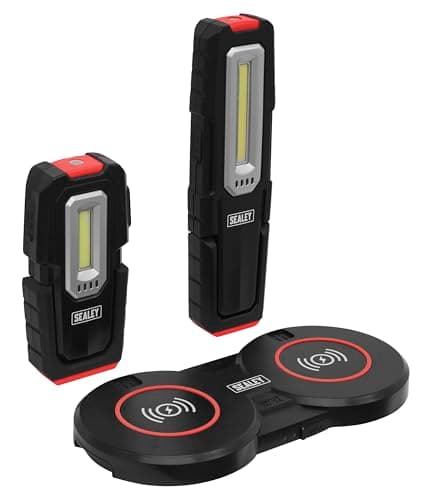 Image of Sealey Inspection Light 3W & 5W COB LED & Double Wireless Charging Base - LEDWCBCOMBO4